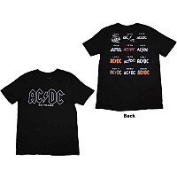 AC/DC tričko, Logo History BP Black, pánske