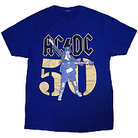 AC/DC tričko, Gold Fifty Blue, pánske