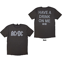 AC/DC tričko, Have A Drink On Me BP Grey, pánske