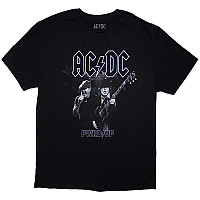 AC/DC tričko, PWRD-UP B&W Photo Black, pánske - velikost XL