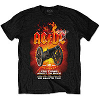 AC/DC tričko, FTATR 40th Flaming BP Black, pánske