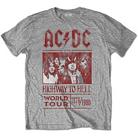 AC/DC tričko, Highway To Hell World Tour 1979/1980 Grey, pánske