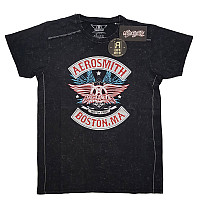 Aerosmith tričko, Boston Pride Washed Black, pánske