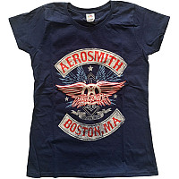 Aerosmith tričko, Boston Pride Navy Blue, dámske