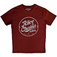 Alice in Chains tričko, Circle Emblem Red, pánske