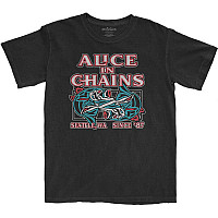Alice in Chains tričko, Totem Fish Black, pánske