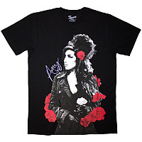 Amy Winehouse tričko, Rose Portrait Black, pánske