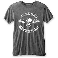 Avenged Sevenfold tričko, Deathbat Burnout Grey, pánske