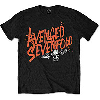 Avenged Sevenfold tričko, Orange Splatter Black, pánske