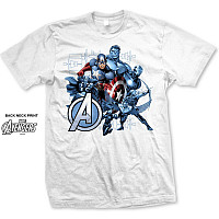 Marvel Comics tričko, Avengers Group White, pánske