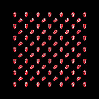 Rolling Stones šatka, Tongues 55 x 55cm