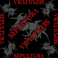 Sepultura bavlněný šatka 55 x 55cm, Logo Black