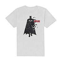 Batman tričko, The Batman Distressed Figure White, pánske