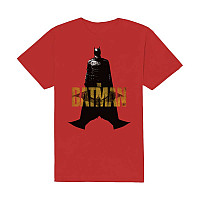 Batman tričko, The Batman Yellow Text Red, pánske
