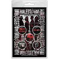 Halestorm sada 5-ti placok průměr 25 mm, Portrait