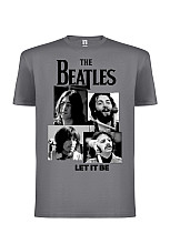 The Beatles tričko, Let It Be Grey, pánske