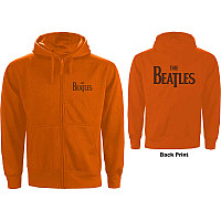 The Beatles mikina, Drop T Logo With Back Print Orange, pánska