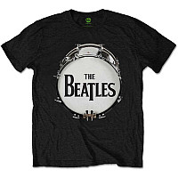 The Beatles tričko, Original Drum Skin Black, pánske