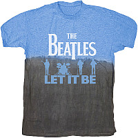 The Beatles tričko, Let It Be Split Dip-Dye Blue, pánske