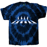 The Beatles tričko, Abbey Road Crossing Gradient Dip-Dye Blue, pánske