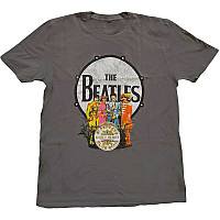 The Beatles tričko, Sgt Pepper & Drum Grey, pánske