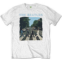 The Beatles tričko, Abbey Road & Logo White, pánske
