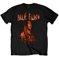 Billie Eilish tričko, Spooky Logo Black, pánske