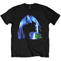 Billie Eilish tričko, Neon Shadow Blue Black, pánske