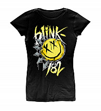 Blink 182 tričko, Big Smile Girly Black, dámske
