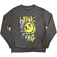 Blink 182 mikina, Sweatshirt Big Smile Sleeve Print Charcoal Grey, pánska