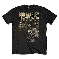 Bob Marley tričko, Hammersmith ´76 Eco-Tee Black, pánske
