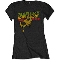 Bob Marley tričko, Roots, Rock, Reggae Black, dámske