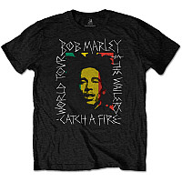 Bob Marley tričko, Rasta Scratch Black, pánske