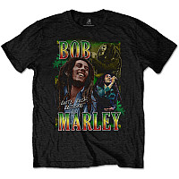 Bob Marley tričko, Roots, Rock, Reggae Homage Black, pánske