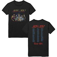 Bon Jovi tričko, Tour '84 BP Black, pánske