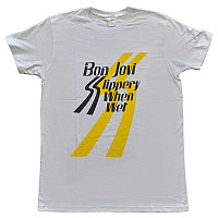 Bon Jovi tričko, Slippery When Wet White, pánske