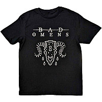 Bad Omens tričko, Ram Skull Black, pánske