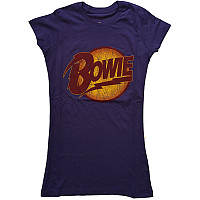 David Bowie tričko, Vintage Diamond Dogs Logo Girly Purple, dámske