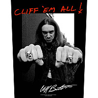 Metallica nášivka na chrbát 30x27x36 cm, Cliff 'Em All!