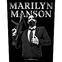 Marilyn Manson nášivka na chrbát 30x27x36 cm, Machine Gun