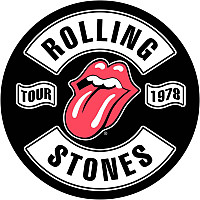 Rolling Stones nášivka na chrbát 29 cm, Tour 1978