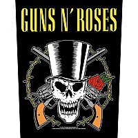 Guns N Roses nášivka na chrbát CO+PES 30x27x36 cm, Skull & Guns
