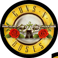 Guns N Roses nášivka na chrbát průměr 29 cm, Bullet Logo Black