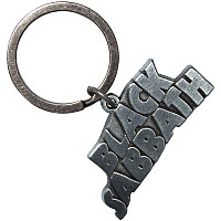 Black Sabbath kovová kľúčenka 45x22.7mm, Silver Wavy Logo Zinc