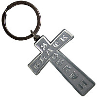 Black Sabbath kovová kľúčenka 55mm, Cross Zinc