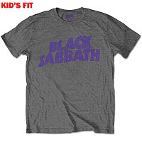 Black Sabbath tričko, Wavy Logo Dark Grey, detské