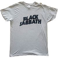 Black Sabbath tričko, Black Wavy Logo Grey, pánske