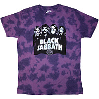 Black Sabbath tričko, Band & Logo Wash Collection Purple, pánske