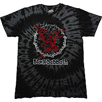 Black Sabbath tričko, Red Henry Dip Dye Wash Black, pánske