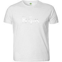 The Beatles tričko, Drop T Logo Hi-Build White, pánske